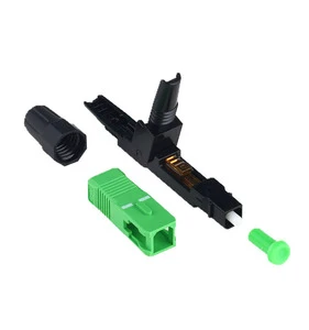 Fast SC APC Fiber Optical Connectors for FTTH Network 4G WiFi 5db TX Power Skylynn Brand 30-Year Warranty 0.9mm Tight Buffer