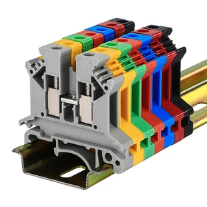 Good Price Wire Terminal Blocks UK 2.5mm Copper Terminal Block Din Rail Mounting Terminal Blocks