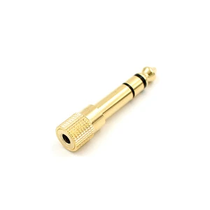Hot Sale Audio Converter Gold Plated 6.35mm 1/4
