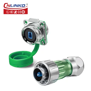 Fiber Optic Plug Signal Ip67 Waterproof Metal Connectors Fiber Optic Plug Round Connector