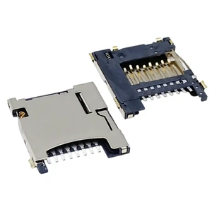 TF Card Connector Ultra-thin Micro SD Socket T-Flash Holder Mini Memory Card Slot Trans Flash SMD for PCB IOT POS Terminal 1.4H