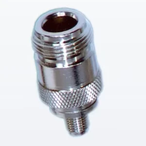 Durable female to n female connector polished rf coaxial adapter for telecom data network cable systems