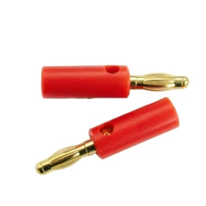 4mm Banana Plugs Gold Plated Red Black Color Components Electronic Kit