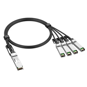 40G QSFP+ 4x10G SFP+ Breakout Twinax DAC 1m 30AWG OM3/OM4 Direct Attached Cable Passive Qsfp-4SFP10G-1M Electronic Applications
