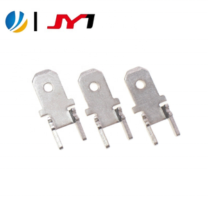 4.8mm PCB Circuit Board Male Terminal 187 Brass Spade Terminal Blade Terminals Connectors