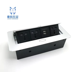 Conference Room Office Desk Outlet Box Multi Plugs Universal Standard Pop Up Table Socket
