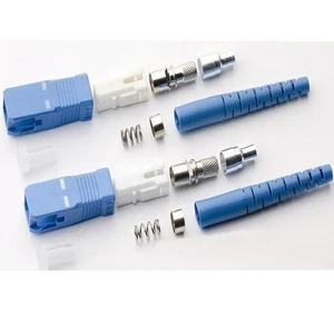 Factory Outlet SC\/PC blue Single Mode Simplex 3.0mm Fiber Optic Connector SC\/UPC Connector with ferrule