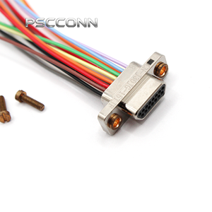 PSCCONN Industrial-grade J30J D-Sub Connector 9 15 25 51 Pin Micro Rectangular Electrical Connector With Aluminum Alloy Shell
