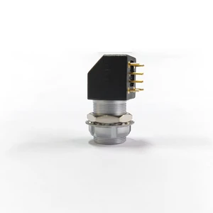 90 Degree Right Angle Push Pull Circular Connector 0B 4Pin PCB Panel Mount Compatible With Lemo Style Female Socket
