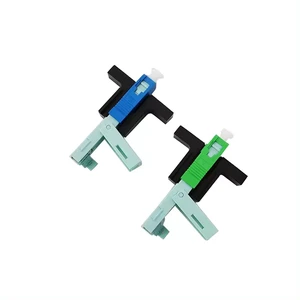 FTTH Fiber Optical Quick Connector 60mm Low Loss Green Blue SC Connector Butterfly Low Loss FTTH Butterfly Cable Connector