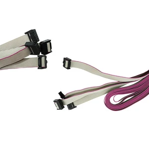 Flat Ribbon Cable IDC Gray Cable Custom Electronic Cable Assembly Wire Harness