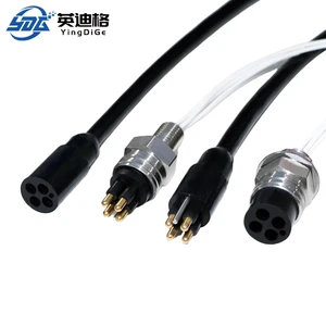 Subsea Wet-Pluggable Micro Circular Connector MCBH4F MCIL4M 4Pin 316L Stainless Steel IP68 300V DC 3A/5A ROV Underwater PTZ