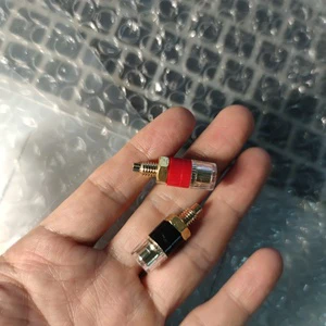 Banana Connector 4mm Thread Small Amplifier Speaker Spade Banana Plug Socket Connector Terminal Binding Post