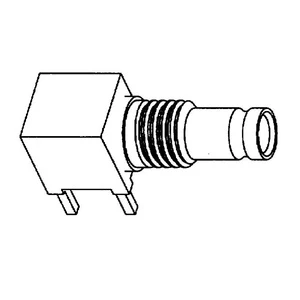 102-909-02 RF Connectors Coaxial Connectors 1.02.3 RA PCB JACK