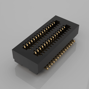 High Reliability 0.5mm Pitch Double Slot Board to Board & Mezzanine Connectors HC-PBB05-2-30-M-H2.0 Right-angle Connector