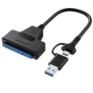 Easy Drive Line SATA to USB3.1 DC Power Supply Adapter with OTP Protection PC Fireproof Material for Laptop Use; Brand New