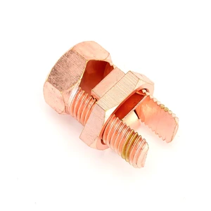 High-quality China-made 16 240 square Millimeter Cable Copper Bolt Terminal, Split Bolt Connector Power Accessory
