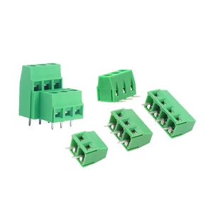 Terminal Block 127-5.0mm Spacing 2P/3P Compatible for Connection Screw Type 300V/10A Copper Material Environmentally Friendly.