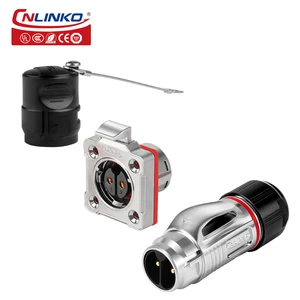 Cnlinko BD 20 Series Connector Manufacturer Locking Screw Type 2 Pin Power Signal Waterproof Electric Wire Connector