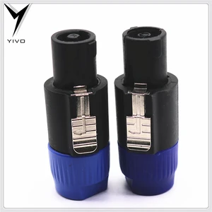 YIVO XSSH Audio Hifi DIY Microphone Video Speakon Nickel Plating 4 Pins Audio Adapter Plug Conector XLR Audio System for KTV