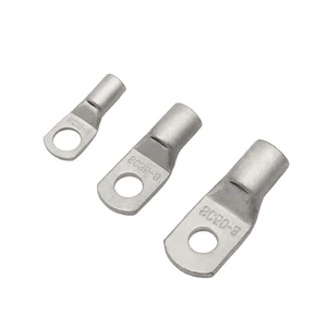 LeiXinTe SC Series Non-Insulated Tin Plated Copper Ring Cable Lug Terminals with Aluminium/Brass/Plastic Options 12V Rated