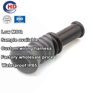 2 Pin PT047 Auto Pin Wire Cable Harness Auto Connector Housing Plug Rubber Boot Cover