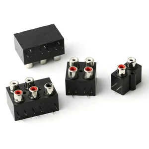 Wholesale RCA Jack Barrel Female RCA Coupler Connector AV Rca Audio Socket