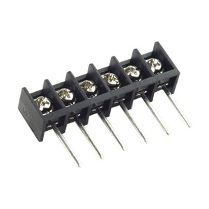 Customized Tri-Barrier Terminal Block (Black) for Electrical Panels, Secure Wiring Connections and Durable Industrial Use
