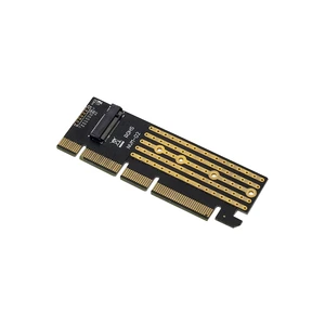 High Speed Desktop/Server Motherboard Connection Card PCI Express 3.0 16X Male Female U1/U2 Riser with M.2 NVMe Support Stock