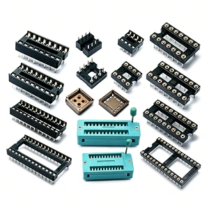 IC Socket Integration Block Direct Dip SCM Chip Round Hole Base 8P 14 16 20 28 40P Foot