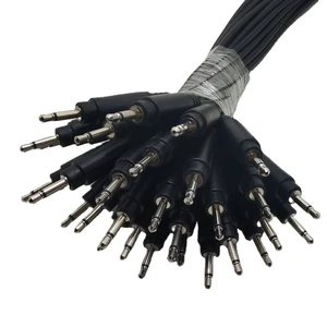 2.5mm Plug Connector Jack Screw-type Banana Head Black and Red Color Gold-plated Plastic Banana Plugs