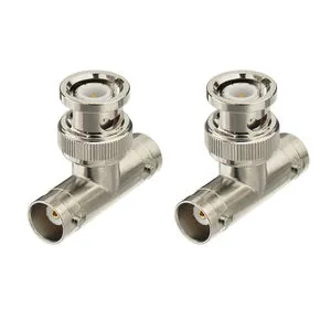 BNC Female To Male To Female BNC Connector T Type 3ways Adaptor