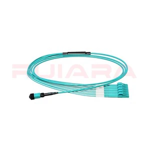 FTTH Network Data Center MPO Fanout Patchcord LC Connector Used SM MM OM3 12C SC LC MPO/MTP Fiber Optic Breakout Cable For Wi-Fi