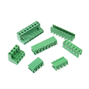 NEW KF2EDGK Plug-in 5.08mm Green Terminal Block Pcb Connector Straight Bent Needle Seat 2/4/8/10/12p