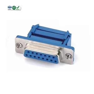 15Pin Female Connector DB15 IDC Type Plug Serial Port Connector Idc Crimp Type Adapter for Cable D-Sub 15Pin Cable Connector
