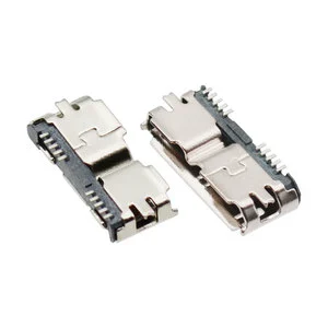 USB 3.0 Micro Type B 10 Pin SMT SMD Female Connector Charging Port Socket