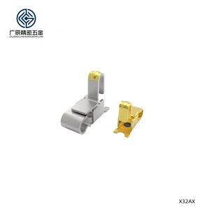 OEM ODM RF Coaxial Antenna Spring Connectors Stainless Steel Gold Plated Compression Spring Contact 24V 1A