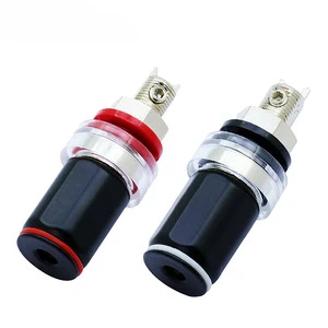 HIFI Copper Banana Plug Panel Socket Electronic Speaker Terminal Binding Post High-Fidelity Connectors