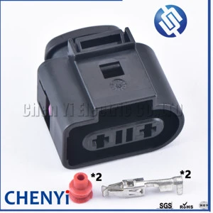 2 Pin 3.5mm Female Automotive Waterproof Connector Coolant Temperature Sensor Plug Connector Socket 1K0973202 1K0 973 202