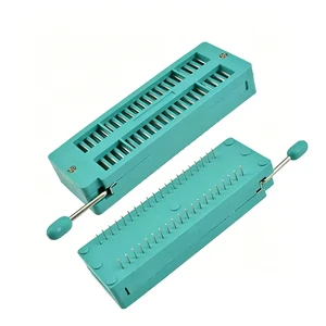 40P Locking IC Socket Narrow Body Live Socket Test Socket Microcontroller Base 40p Locking IC Block Electronic Components