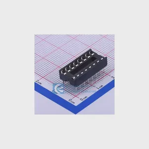Professional Integrated Circuits Chips Socket Supplier IC-16P-Sockets DIP 7.62mm 16 2.54mm DIP-16 IC Sockets Connectors IC-16P