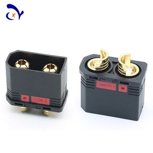 QS8-S Quick Pog In-Plug Electrical Car Adaptor Anti-Spark High Current 110A 500V 2P Male/Female Pins Brass Contacts Connector