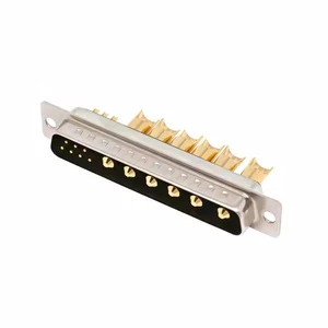 13W6 Male Solder for Cable,POWER D-SUB 13W6 Plug,High Quality 13W6 Connector,High Current D-SUB 13W6 Male Solder Connector