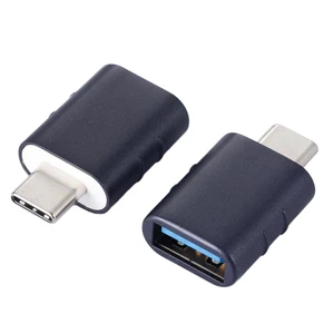 Wholesales Private Design Zinc Alloy OEM logo Type C USB Cable Connector USB C Male to 3.0a Female Converter OTG USB C Adapter