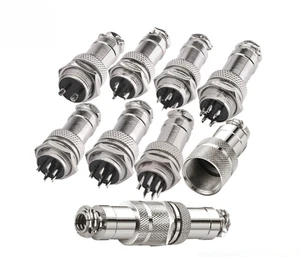 YMYS Aviation Connector GX16 2-10 Pin Cable Male/Female Connectors Aluminum Alloy Stainless Steel for Lightweight Space