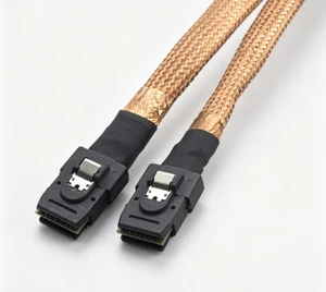 75cm Internal Mini SAS SFF-8087 4i to SFF-8087 36Pin 6Gb/s Server Cable with External Copper Braided Mesh Shielding