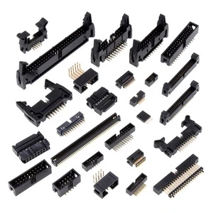 Electronic Components DC 2mm 1.27mm 3.2mm1.0 2.0 2.54 Pitch Single Double Row 1.27 2.54mm Female Male Pin Box Header Connector