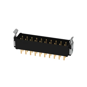 10+10 Pos Male DIL Vertical Throughboard Latches EB-MPG251XX00 Aerospace Connector