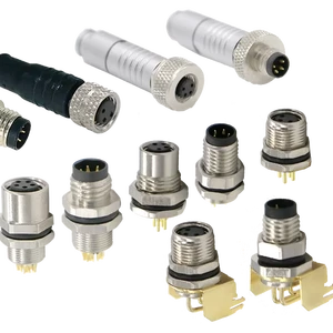 IP67 Circular WaterProof M8 4 Pin Connector 3 4 5 6 8 12 Pin Connector Male Female Connectors