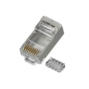 Cat6 Network Ethernet RJ45 Connector Shielded STP FTP Male Module Plug High Performance Cat6 Rj45 Shielded Module Plug Connector